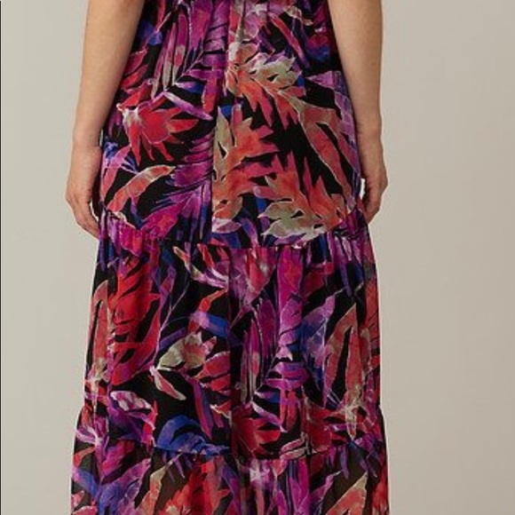 Joseph Ribkoff Tropical Chiffon Dress - Picture 7 of 14